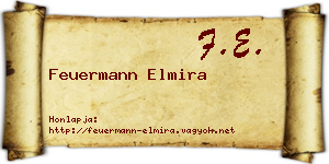 Feuermann Elmira névjegykártya